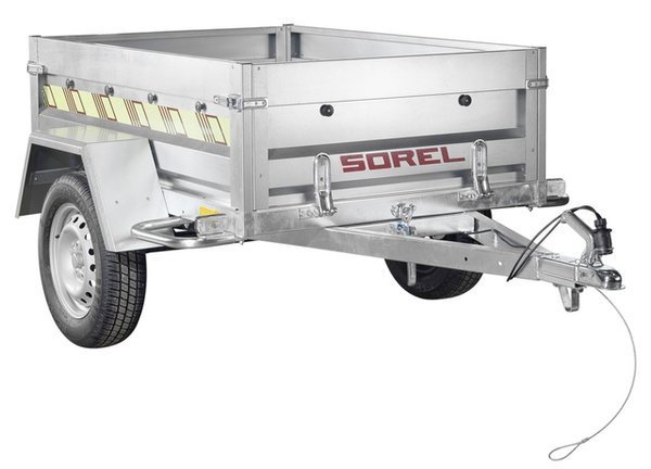 Remorque Sorel Rustik 170 VL – 500 kg plateau ridelles amovibles