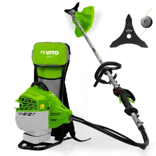 Débroussailleuse Thermique à Dos VITO 47 cm³ – Coupe 25 cm, Puissante et Confortable